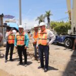 Supervisa Rocha obras viales en Mazatlán