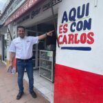 Carlos Escobar recorre las colonias Francisco Villa, Libertad de Expresión y Fovisste Jabalies