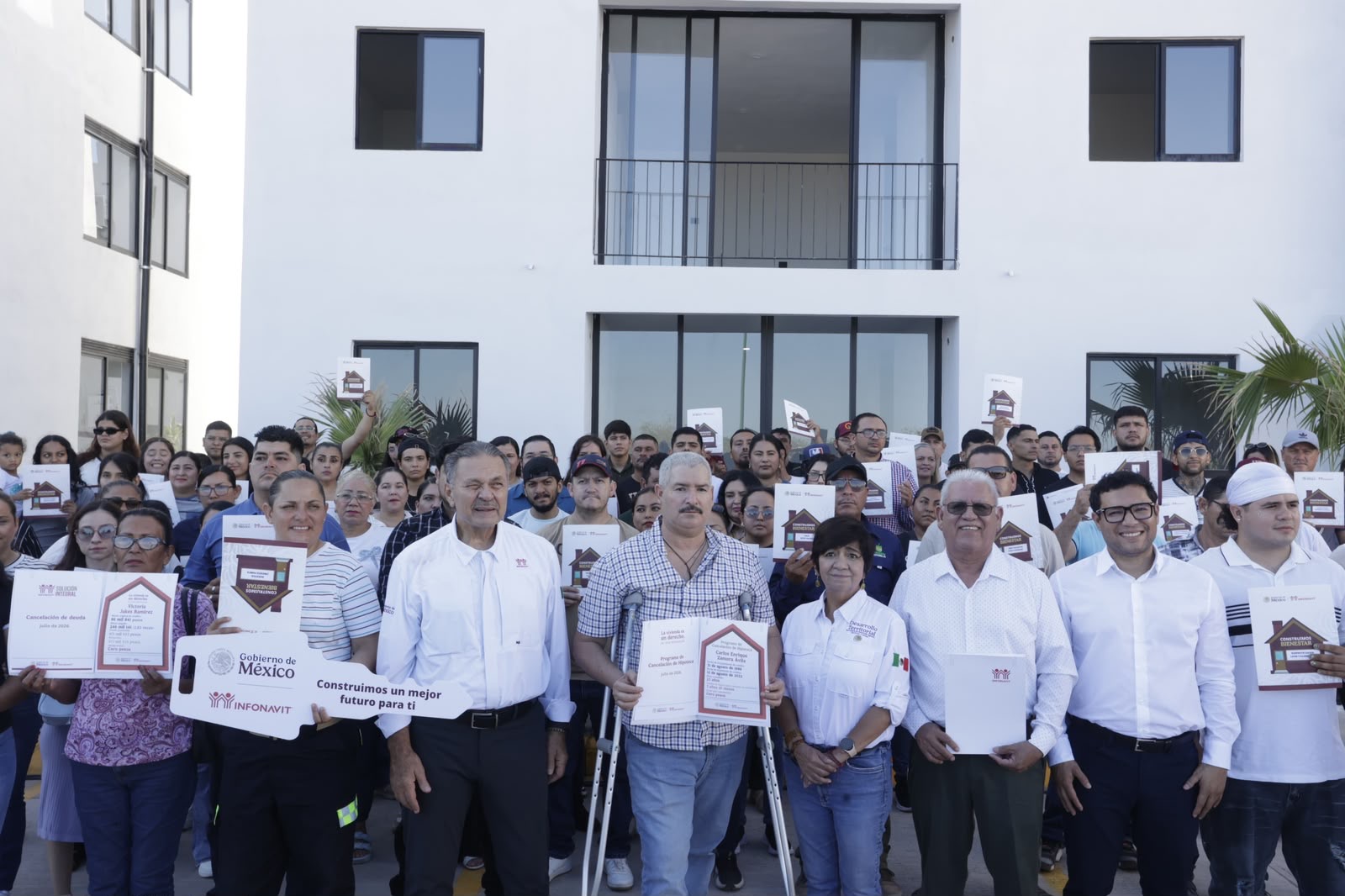 Los Mochis fue sede de la segunda entrega de viviendas del Bienestar