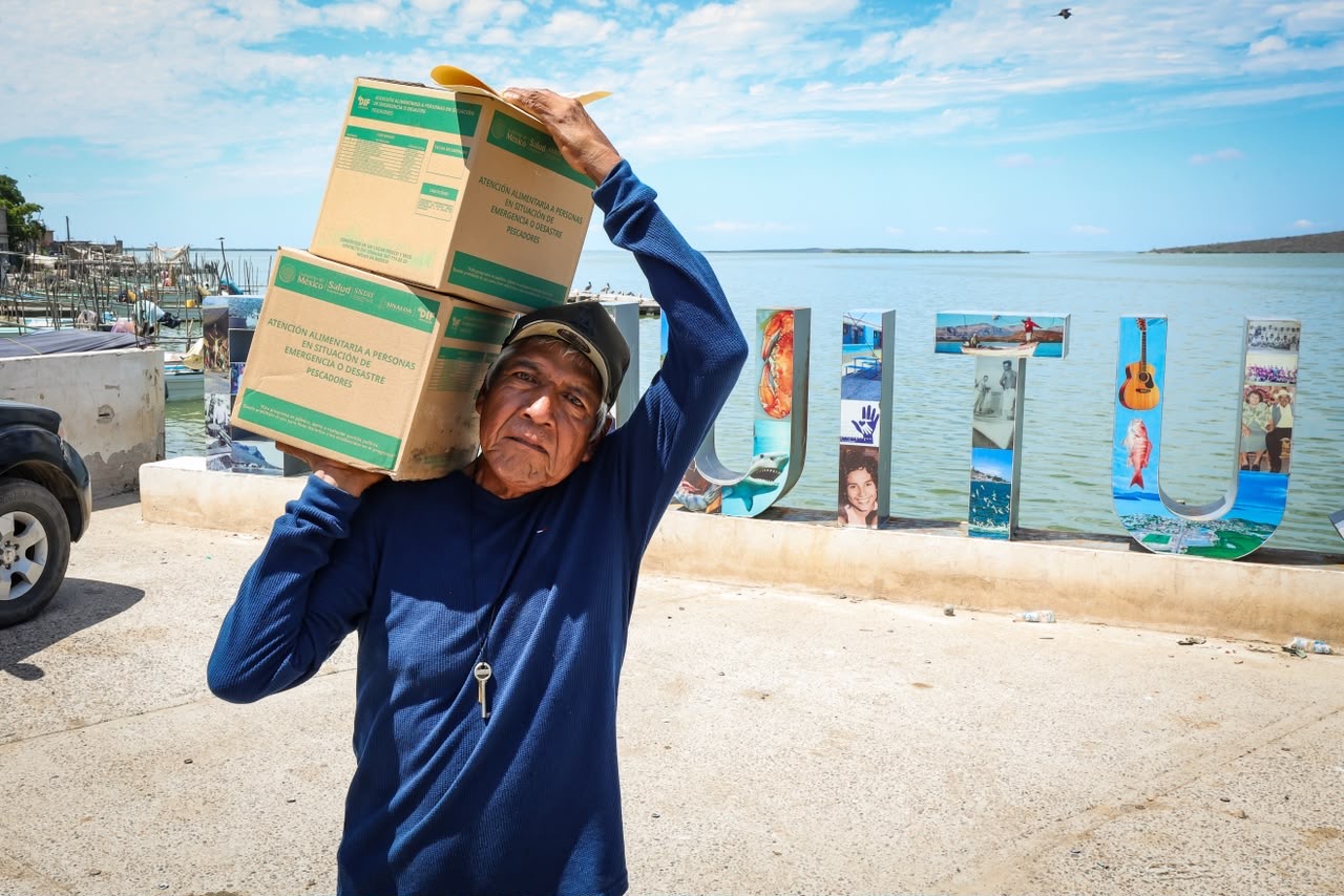 DIF Sinaloa beneficia a 2 mil 500 pescadores con 5 mil despensas alimentarias en 2026