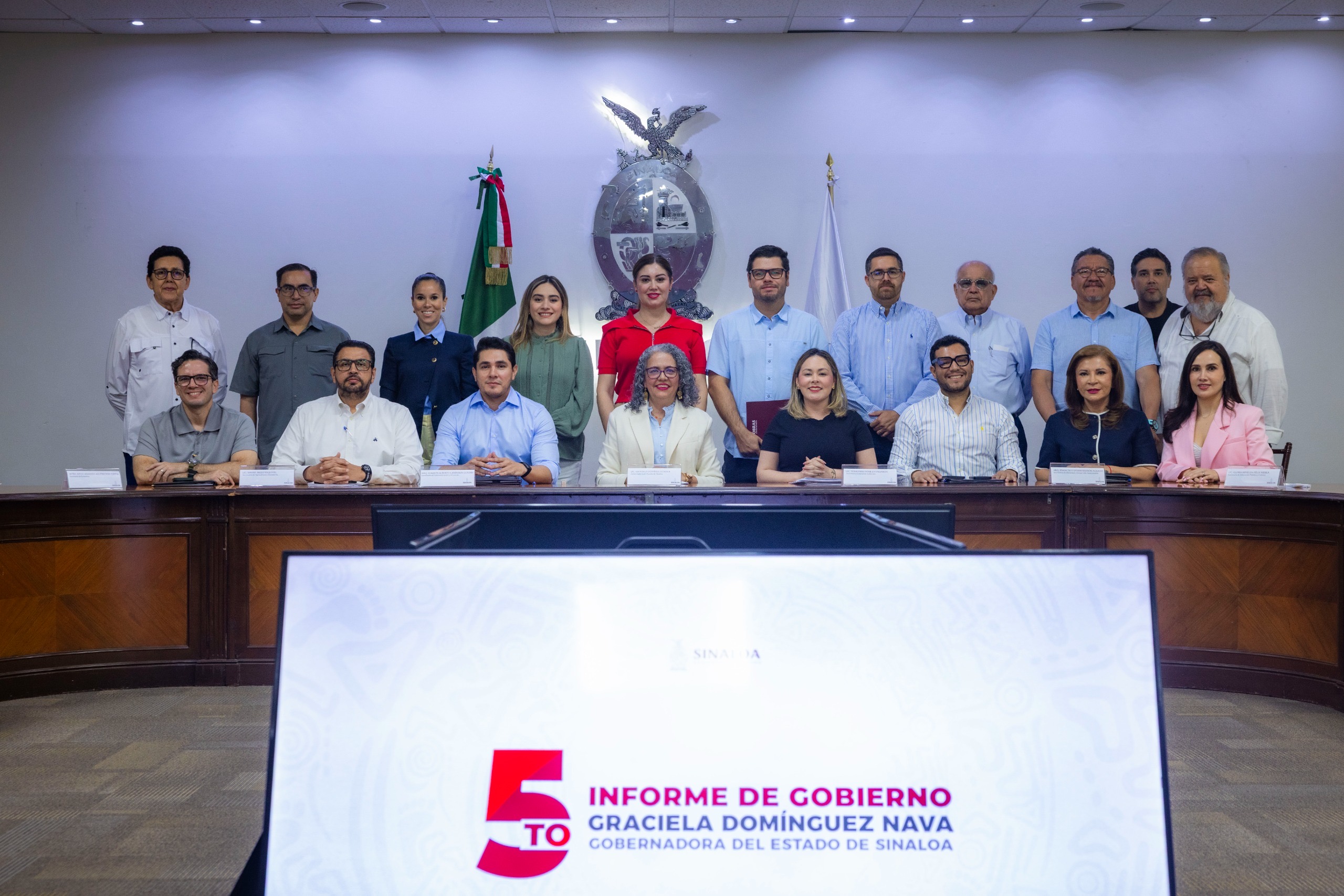 Gobernadora Graciela Domínguez se reúne con el gabinete para analizar avances rumbo al Quinto Informe