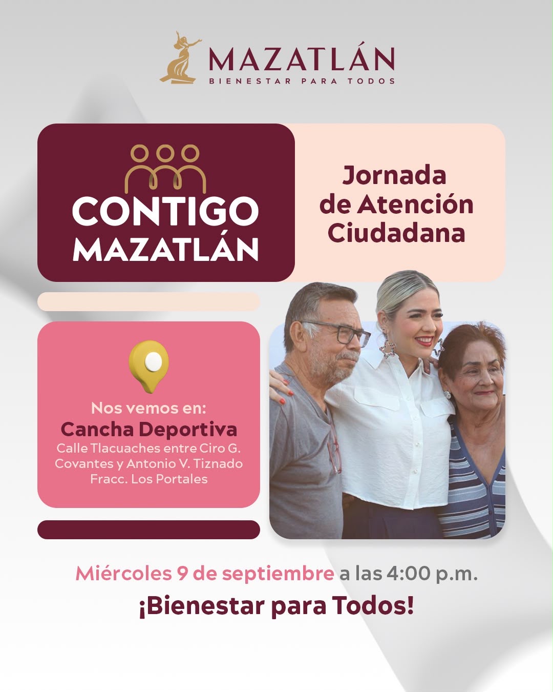 Gobierno de Mazatlán invita a Jornada “Contigo Mazatlán” en Los Portales